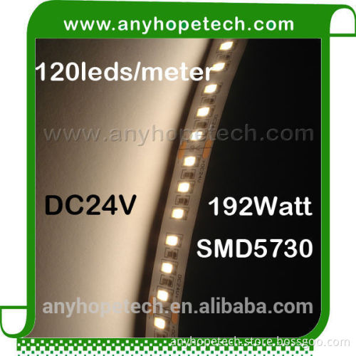 High brightness 120ledm 38.4W per Meter flexible led